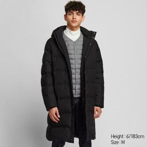 UNIQLO Men Seamless Down Long (Black Puffer) Coat